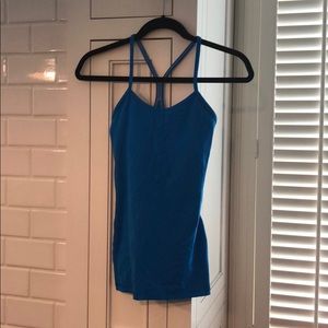 Blue lulu tank size 2 built in padded bra